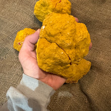 Load image into Gallery viewer, Dyed Quartz Yellow Geode with Pink Center (4"-5") (G5)