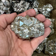 Load image into Gallery viewer, Halloween SALE!! RHOMBIC CUBIC Pyrite Rough (By the Pound)