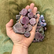 Load image into Gallery viewer, Christmas SALE!! Hexagonal Ruby Rough (By the Pound)