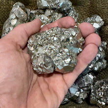 Load image into Gallery viewer, Halloween SALE!! RHOMBIC CUBIC Pyrite Rough (By the Pound)