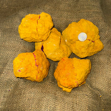 Load image into Gallery viewer, Dyed Quartz Yellow Geode with Pink Center (4"-5") (G5)