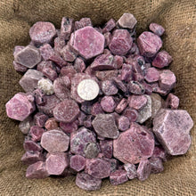 Load image into Gallery viewer, Christmas SALE!! Hexagonal Ruby Rough (By the Pound)