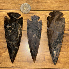 Load image into Gallery viewer, Jasper Stone Arrowhead – Approx. 4” Natural Hand-Carved Specimen