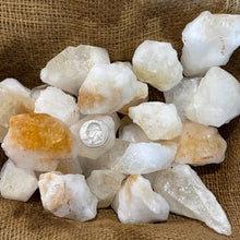 Load image into Gallery viewer, Citrine Points Rough Extra (LARGE) (By the Pound)