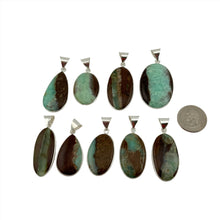 Load image into Gallery viewer, Chrysoprase Pendant & Necklace with a "Twin Rocks and Crystals" Velvet Box