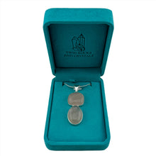 Load image into Gallery viewer, Rose Quartz Pendant & Necklace with a "Twin Rocks and Crystals" Velvet Box