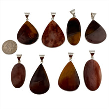 Load image into Gallery viewer, Mookaite Jasper Pendant & Necklace with a "Twin Rocks and Crystals" Velvet Box