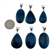 Load image into Gallery viewer, Blue Apatite Pendant & Necklace with a "Twin Rocks and Crystals" Velvet Box