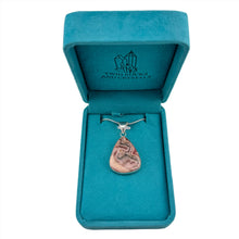 Load image into Gallery viewer, Rhodochrosite Pendant & Necklace with a "Twin Rocks and Crystals" Velvet Box