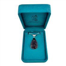 Load image into Gallery viewer, Purple Opal Pendant & Necklace with a "Twin Rocks and Crystals" Velvet Box