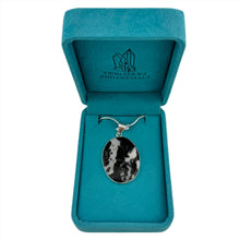 Load image into Gallery viewer, Zebra Jasper Pendant & Necklace with a "Twin Rocks and Crystals" Velvet Box