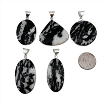 Load image into Gallery viewer, Zebra Jasper Pendant & Necklace with a "Twin Rocks and Crystals" Velvet Box