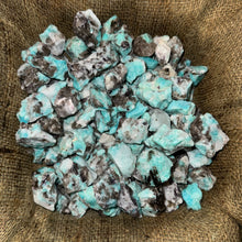 Load image into Gallery viewer, Halloween SALE!! Brazilian Amazonite with Black Tourmaline Inclusions (By the Pound)
