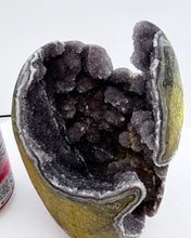 Load image into Gallery viewer, Daily Sale! Large Rainbow Amethyst Cut Base Specimen w/ Blue/Green Polished Edge (I8)