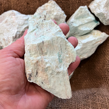 Load image into Gallery viewer, Halloween SALE!! Natural WHITE Turquoise Rough