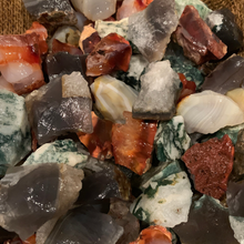 Load image into Gallery viewer, Halloween SALE!! Mixed Agate Rough (By the Pound)