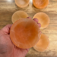 Load image into Gallery viewer, Orange Selenite Bowl 3.5-4"