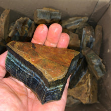 Load image into Gallery viewer, Halloween SALE!! Blue Tiger Eye Rough (LARGE) (2 pounds)