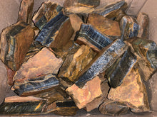 Load image into Gallery viewer, Halloween SALE!! Blue Tiger Eye Rough (LARGE) (2 pounds)