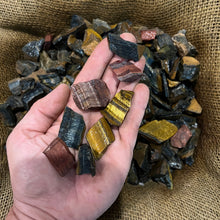 Load image into Gallery viewer, Halloween SALE!! SMALL Mixed Tiger Eye Rough (By the Pound)