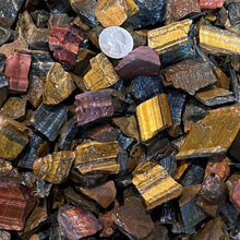 Load image into Gallery viewer, Halloween SALE!! SMALL Mixed Tiger Eye Rough (By the Pound)