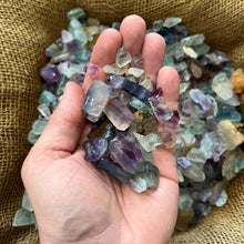 Load image into Gallery viewer, Small Rainbow Fluorite Rough (By the Pound)