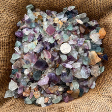 Load image into Gallery viewer, Small Rainbow Fluorite Rough (By the Pound)