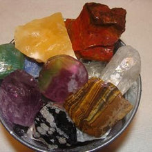 Load image into Gallery viewer, Halloween SALE!! Metal Bucket Full of Rocks and Gemstones