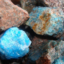 Load image into Gallery viewer, Halloween SALE!! Blue Apatite Rough (By the Pound)