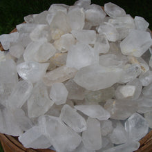 Load image into Gallery viewer, Quartz Crystal Points Rough (LARGE) (By the Pound)