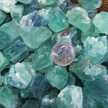 Load image into Gallery viewer, Halloween SALE!! Green/Blue Fluorite Rough (By the Pound)