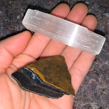 Load image into Gallery viewer, Charged Blue Tiger Eye Single Stone