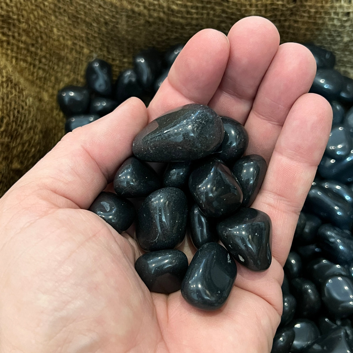 Polished Black Jasper - 1/2 LB | Twin Rocks and Crystals