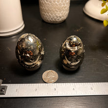 Load image into Gallery viewer, Polished Pyrite Egg Size #1