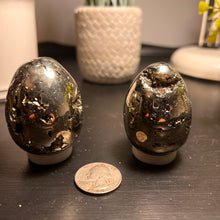 Load image into Gallery viewer, Polished Pyrite Egg Size #1