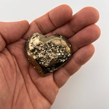 Load image into Gallery viewer, Polished Pyrite Heart Size #1