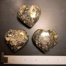 Load image into Gallery viewer, Polished Pyrite Heart Size #1