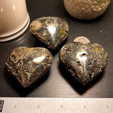 Load image into Gallery viewer, Polished Pyrite Heart Size #2