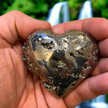 Load image into Gallery viewer, Polished Pyrite Heart Size #3