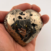 Load image into Gallery viewer, Polished Pyrite Heart Size #4