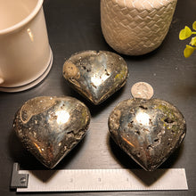 Load image into Gallery viewer, Polished Pyrite Heart Size #4