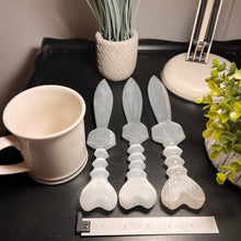 Load image into Gallery viewer, Selenite Heart Sword (10 - 11 inches)