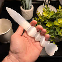 Load image into Gallery viewer, Selenite Heart Sword (9 - 10 inches)