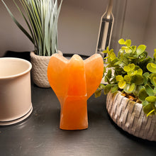Load image into Gallery viewer, Selenite Angel (Orange)