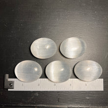 Load image into Gallery viewer, Pack of (5) Selenite Palm Stones