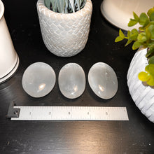 Load image into Gallery viewer, Selenite Palm Stones (2.5-3 inches)