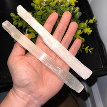 Load image into Gallery viewer, Selenite Rough Sticks (8 inch)