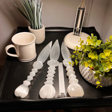 Load image into Gallery viewer, Selenite Heart Sword (12 -13 inches)