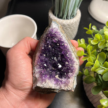 Load image into Gallery viewer, Amethyst Cut Base Size 2 (.80 - 1.2 lbs) Amethyst Druze Geode - Home Decor