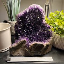 Load image into Gallery viewer, Amethyst Cut Base Size 6 (3.5 - 5.5 lbs) Amethyst Druze Geode - Home Decor